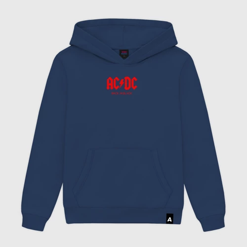 Мужская толстовка хлопок с принтом AC/DC, вид спереди #2