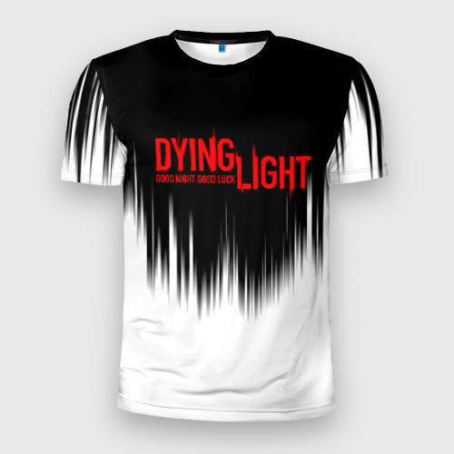 Мужская футболка 3D Slim Dying light red alert, цвет 3D печать