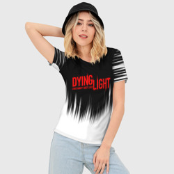 Женская футболка 3D Slim Dying light red alert - фото 2