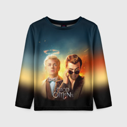 Детский лонгслив 3D Good Omens