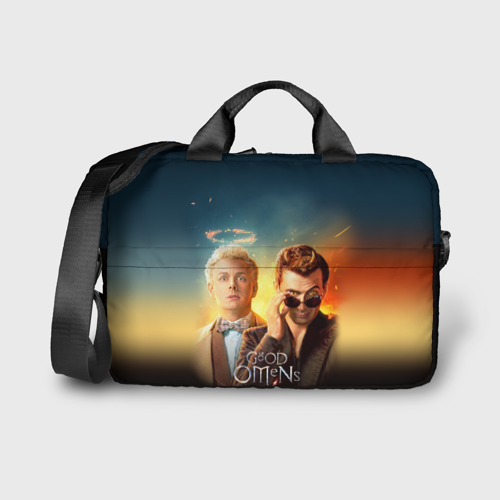 Сумка для ноутбука 3D Good Omens, цвет 3D печать