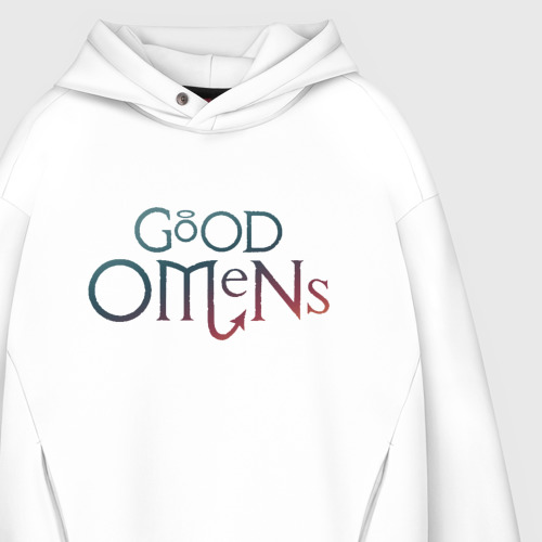 Мужское худи Oversize хлопок Good Omens - фото 4