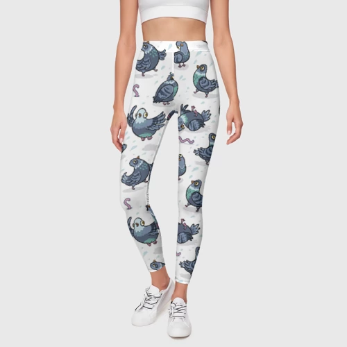 Леггинсы 3D Голуби - фото 3