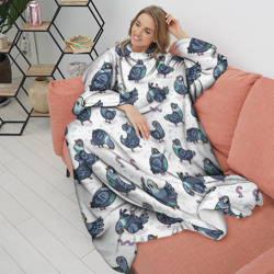 Плед с рукавами Голуби - фото 2