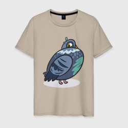 Мужская футболка хлопок Напыщенный голубь