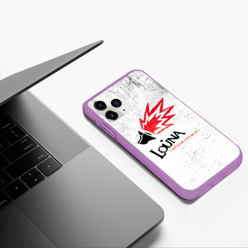 Чехол для iPhone 11 Pro Max матовый Louna, цвет фиолетовый - фото 5