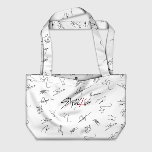 Пляжная сумка 3D Stray kids автографы