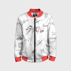 Детский бомбер 3D Stray kids автографы