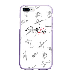 Чехол для iPhone 7Plus/8 Plus матовый Stray kids автографы