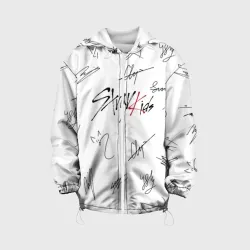 Детская куртка 3D Stray kids автографы