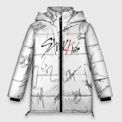 Женская зимняя куртка Oversize Stray kids автографы