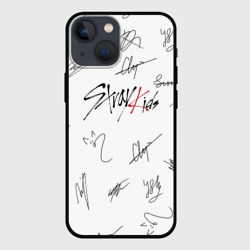 Чехол для iPhone 13 mini Stray kids автографы