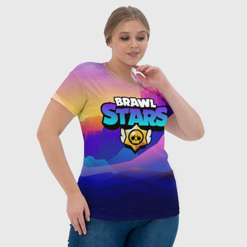 Женская футболка 3D Brawl Stars, цвет 3D печать - фото 6