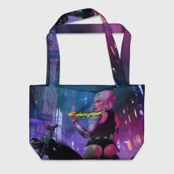Пляжная сумка 3D Cyberpunk 2077 Цири hot