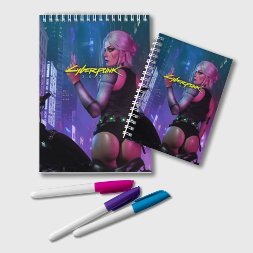 Блокнот Cyberpunk 2077 Цири hot