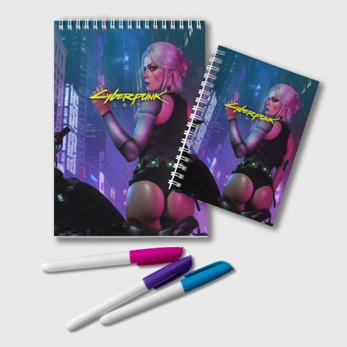 Блокнот Cyberpunk 2077 Цири hot