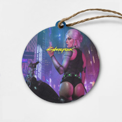 Деревянная игрушка круг Cyberpunk 2077 Цири hot