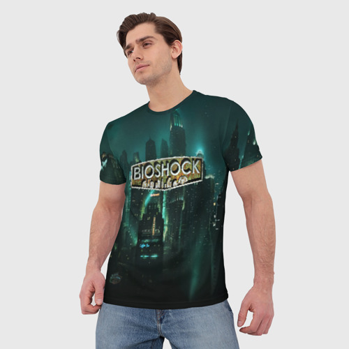 Мужская футболка 3D Bioshock, цвет 3D печать - фото 3