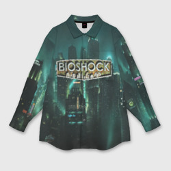 Женская рубашка oversize 3D Bioshock