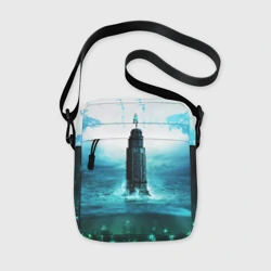 Сумка через плечо 3D Bioshock башня и подводный город