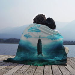 Плед 3D Bioshock башня и подводный город - фото 2