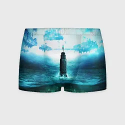 Мужские трусы 3D Bioshock башня и подводный город