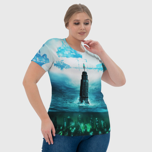 Женская футболка 3D Bioshock, цвет 3D печать - фото 6