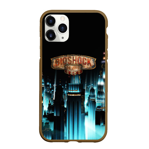 Чехол для iPhone 11 Pro Max матовый Bioshock, цвет коричневый