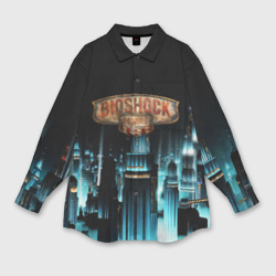 Женская рубашка oversize 3D Bioshock