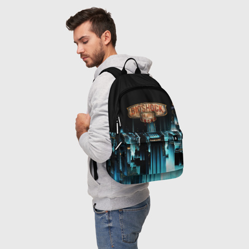 Рюкзак 3D с принтом BIOSHOCK, фото на моделе #1