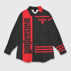 Женская рубашка oversize 3D Wolfenstein