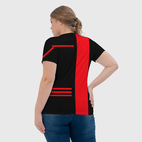 Женская футболка 3D с принтом Wolfenstein, вид сзади #2