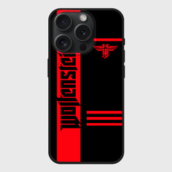 Чехол силиконовый для Apple iPhone 15 Pro матовый Wolfenstein