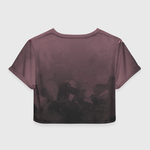 Женская футболка Crop-top 3D Spring Night, цвет 3D печать - фото 2