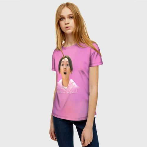 Женская футболка 3D Злая Сыль Ги Фото 01 Женская футболка 3D Злая Сыль Ги Фото 01