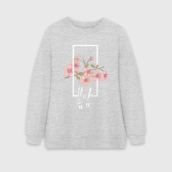 Женский свитшот oversize без начеса хлопок Bombam/ Spring Night