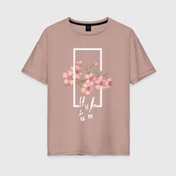 Bombam/ Spring Night – Женская футболка хлопок Oversize с принтом купить со скидкой в -16%