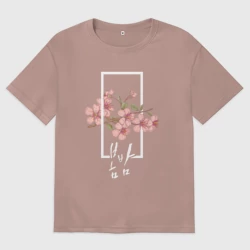 Женская футболка хлопок Oversize Bombam/ Spring Night