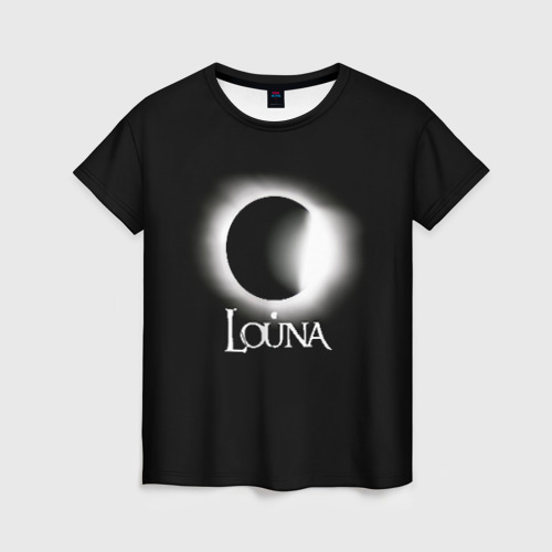 Женская футболка с принтом Louna, вид спереди №1