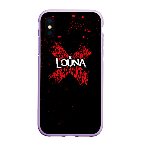 Чехол для iPhone XS Max матовый Louna, цвет сиреневый