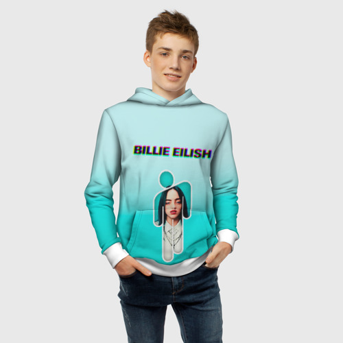 Детская толстовка 3D Billie Eilish, цвет белый - фото 6