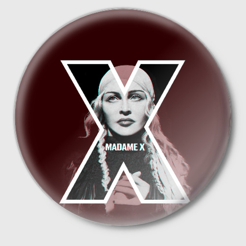 Значок Madamex, цвет белый