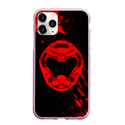 Чехол для iPhone 11 Pro Max матовый Doom - Шлем