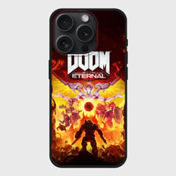 Чехол силиконовый для Apple iPhone 15 Pro матовый Doom Eternal