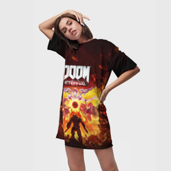 Платье-футболка 3D Doom Eternal - фото 2
