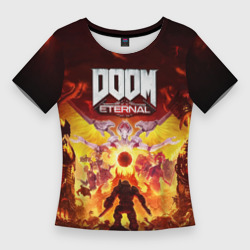 Женская футболка 3D Slim Doom Eternal