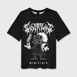 Женская футболка oversize 3D Ghostemane