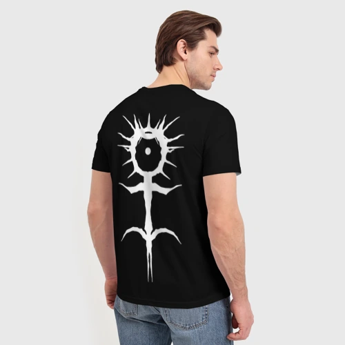 Мужская футболка 3D с принтом Ghostemane, вид сзади #2