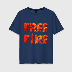 Free Fire – Женская футболка хлопок Oversize с принтом купить со скидкой в -16%