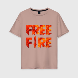 Женская футболка хлопок Oversize Free Fire